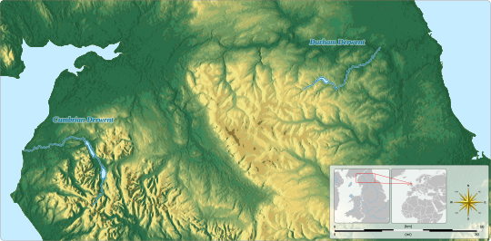 The Cumbrian and Durham Derwents