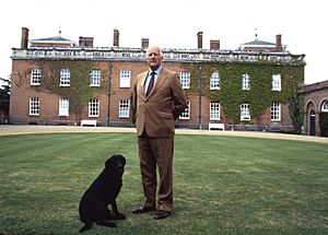 11th Duke of Grafton outside Euston Hall Allan Warren.jpg