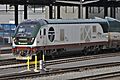 Amtrak Cascades 1401 - Siemens Charger engine at King Street Station, Seattle, WA - 01