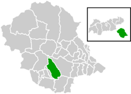 Location within Lienz district