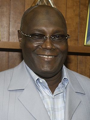 Deputy Secretary Alphonso Jackson with Nigeria's Vice President Atiku Abubakar (cropped)