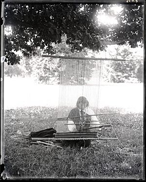 History of Inventions USNM 28 Zuni Indian Weaver