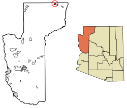 Location of Colorado City in Mohave County, Arizona