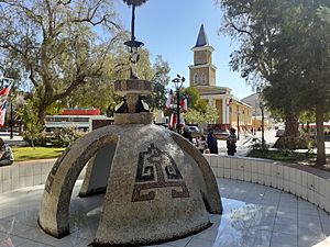 Main square and San Francisco de Borja church