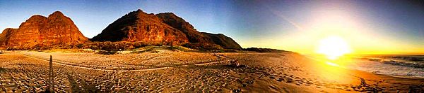 Polihale State Park at Sunset