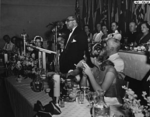 PrimeMinisterAliKhanSpeaksInNewOrleans1950