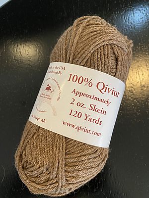 Qiviut yarn skein