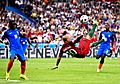 Ricardo Quaresma performing a bicycle kick against France at Euro 2016 final