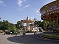 Rides near entrance of Light Water Valley