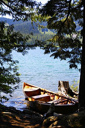 Rowboat at Lost Lake, Oreogon