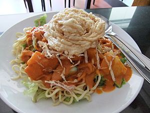 Rujak juhi with kerupuk