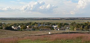 Santee, seen from the cemetery hill south of town