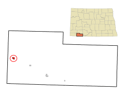 Location of Reeder, North Dakota