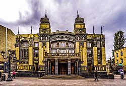 Azerbaijan State Academic Opera and Ballet Theatre main façade, 2015