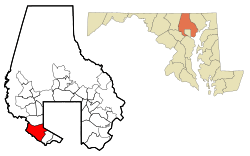 Location of Catonsville, Maryland