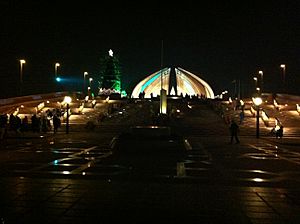 Christmas Tree at Pakistan Monument Night view