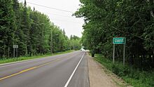 Curtis, Michigan sign