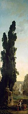 Hubert Robert - Cypresses