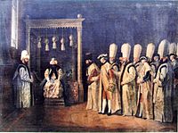 Reception ceremony of the Conte de Saint Priest at the Ottoman Porte Antoine de Favray 1767