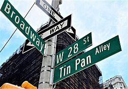 Tin pan alley sign