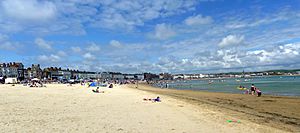 Weymouth beach in July 2011.jpg