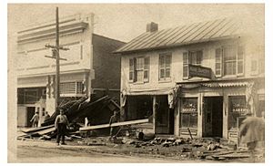 Aftermath of 1913 flood