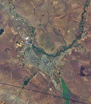 Aktobe (Kazakhstan), satellite image 2017-09-07