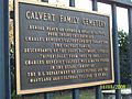 Calvert Cemetery Plaque Nov 2008