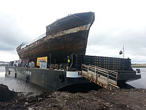 City of Adelaide on barge Sept 2013