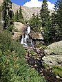 Falls below Willow Lake