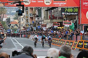 Finishing line 2017 Milan-Sanremo