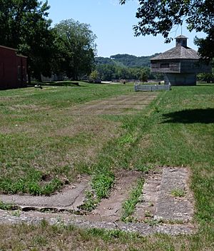 Fort Crawford footings