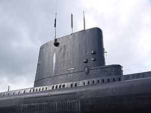 HMS Alliance's forward fin