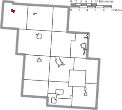 Location of Thornville in Perry County