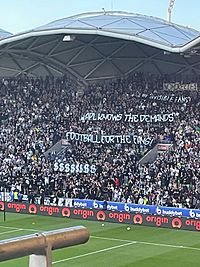 Melbourne Derby 17 Dec 2022 Victory Protest