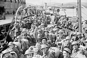 Norwegian troops greenock