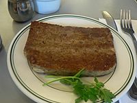 Plate of scrapple