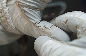 STS-118 glove damage