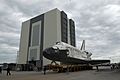 STS131 Discovery rollover3