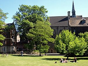 St Antony's College lawn