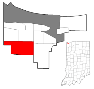 Location within the city of Gary