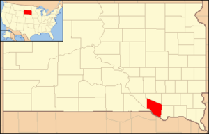 Location of the Yankton Indian Reservation