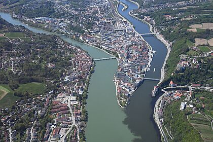 Aerial image of Passau