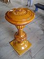 Baptismal font at Ft Michilimackinac