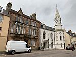 Main Street, Town Hall, Including Lamp Standards