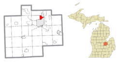 Location within Saginaw County