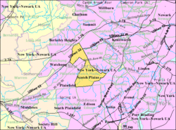 Census Bureau map of Scotch Plains, New Jersey