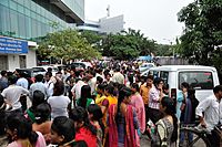 Earthquake Leads Office Evacuation - Ashram - Sector-V - Salt Lake City - Kolkata 2015-05-12 7051