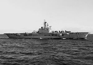 HMCS Bonaventure (CVL 22) underway 1961