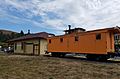 North Pacific Coast Railroad caboose preserved at Duncans Mills depot